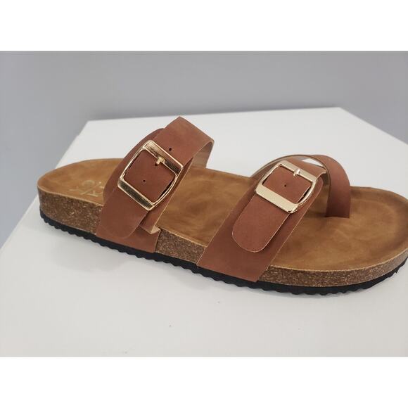 NEW Size 10 YOKI Womens Cork Sandal Slip On Strappy Open Toe Beach Walking Slid - Picture 3 of 6